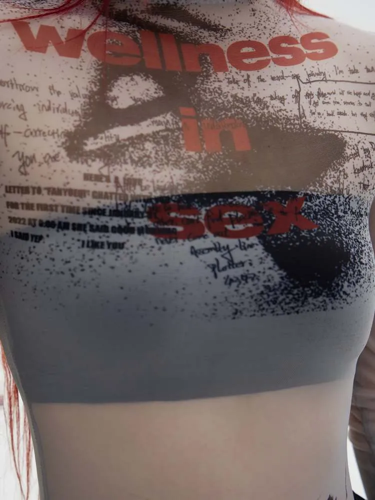 mesh bottoming shirt