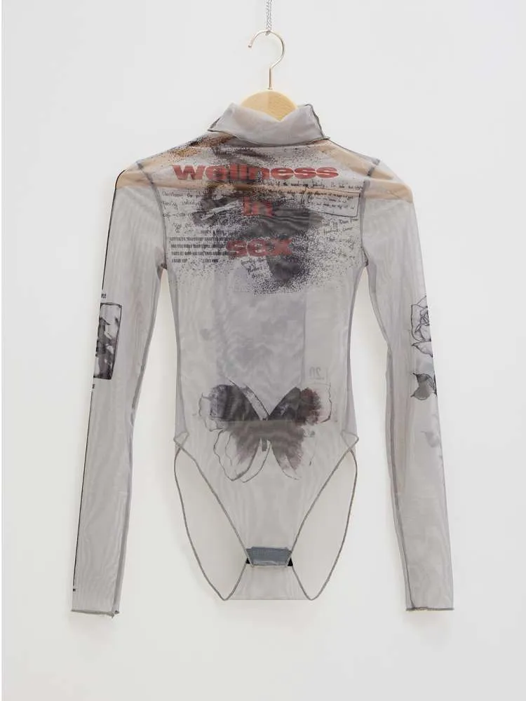 mesh bottoming shirt