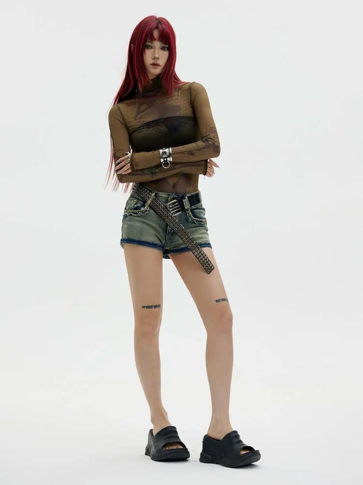 mesh bottoming shirt