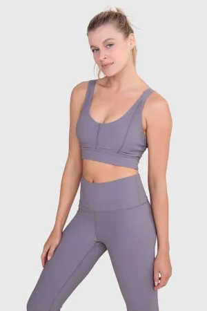 Micro Ribbed Highwaist Leggings - Arcane