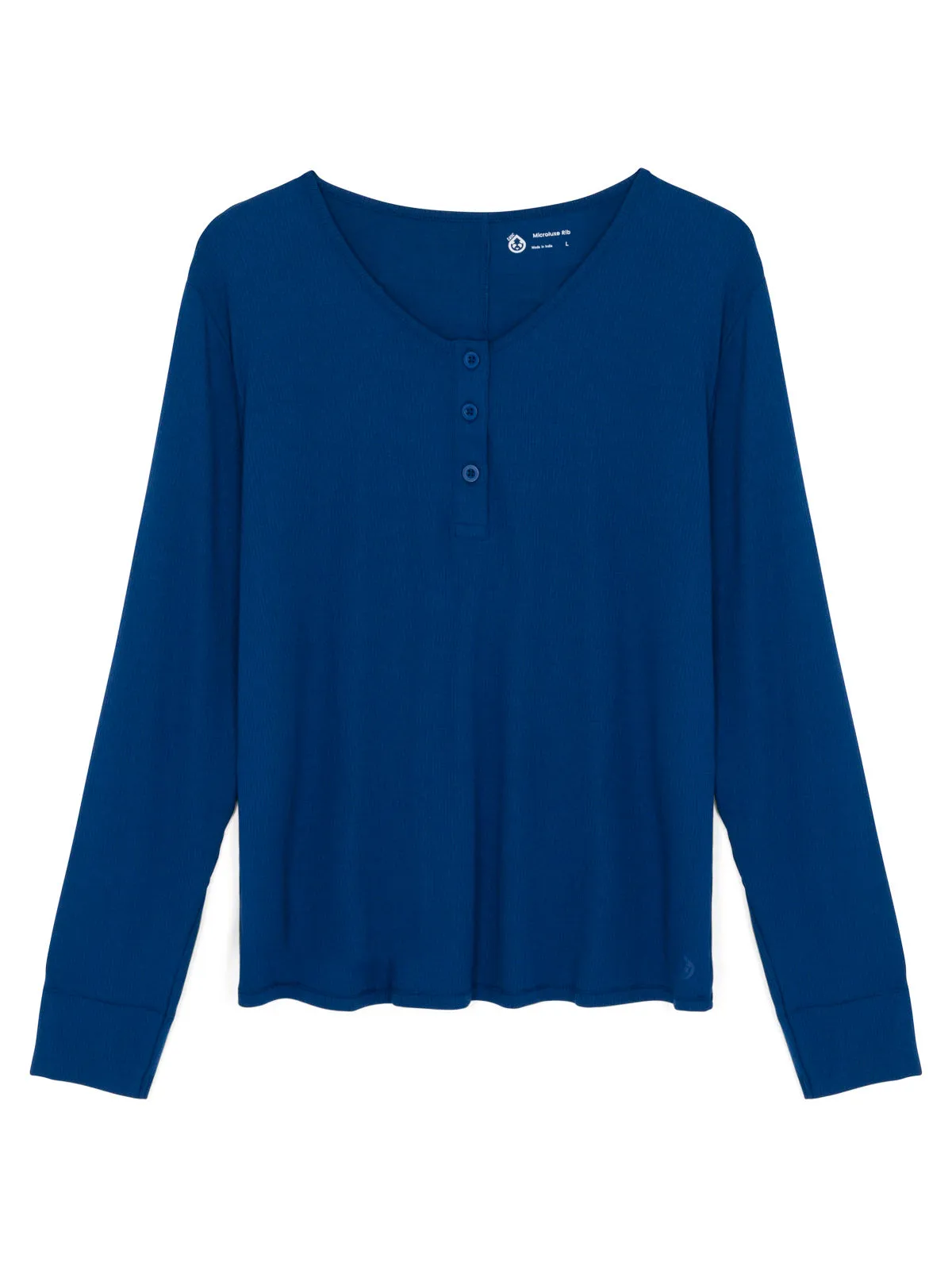 MicroLuxe Rib Sleep Long Sleeve Henley