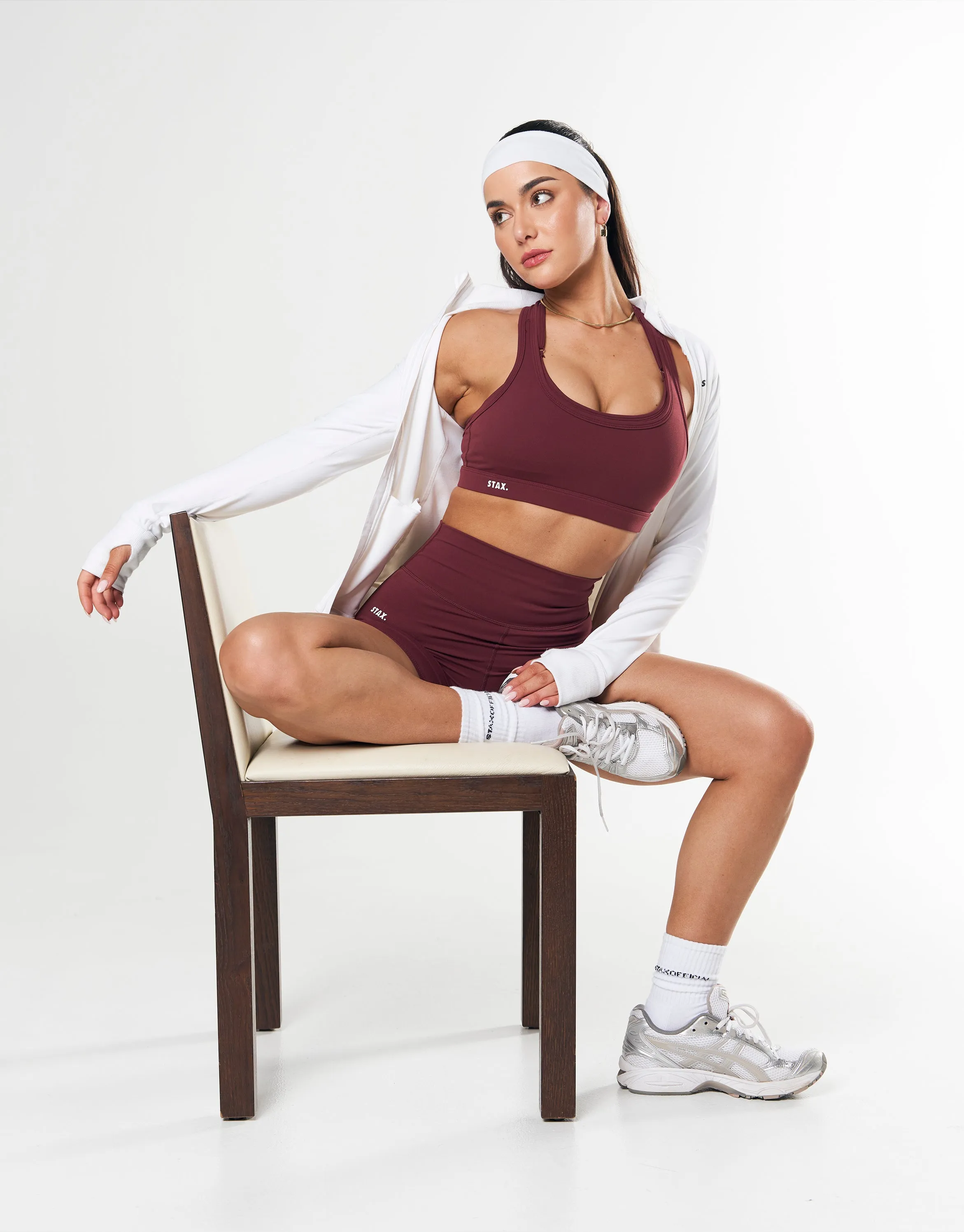 Midi Bike Shorts NANDEX ™ Maple - Burgundy