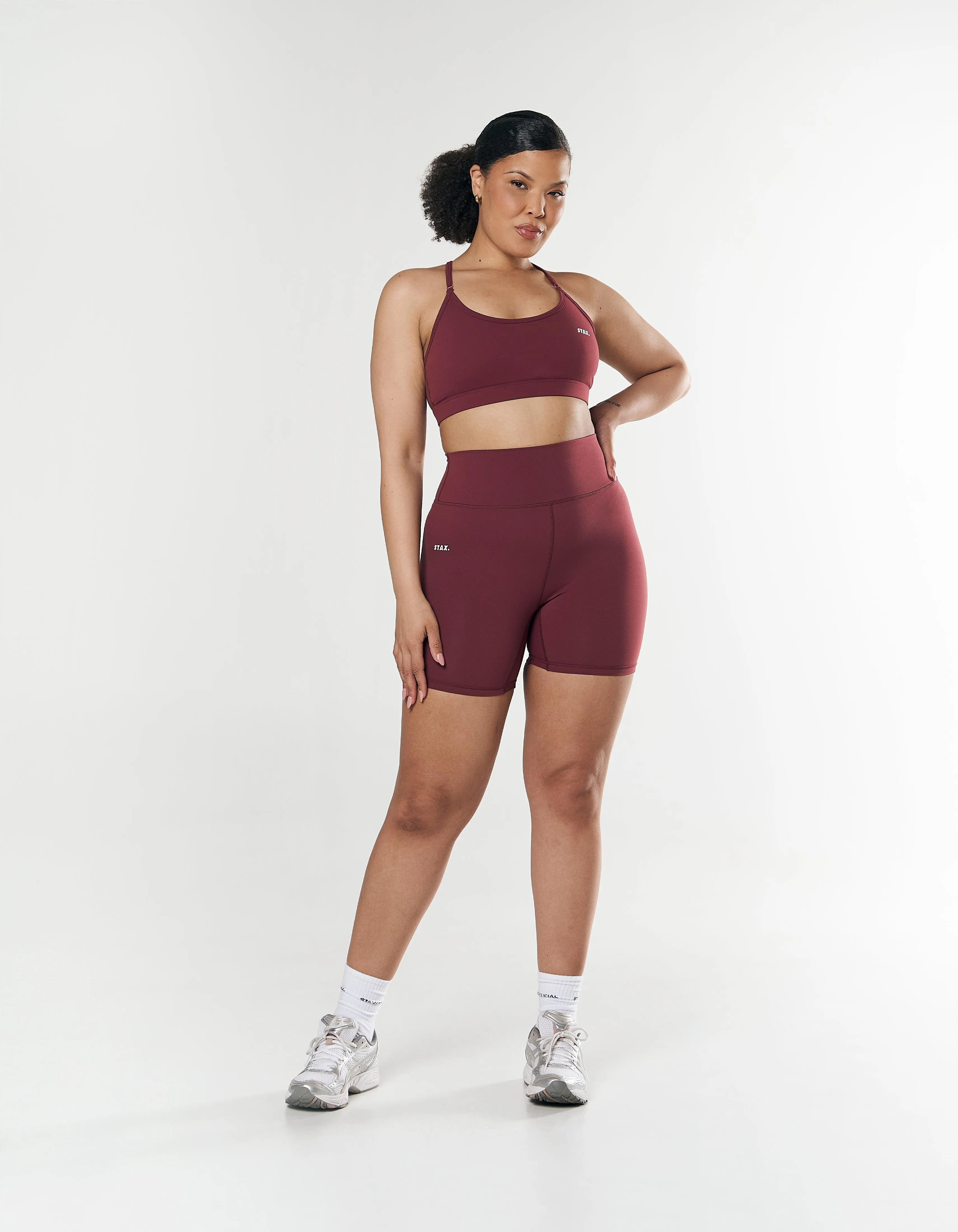 Midi Bike Shorts NANDEX ™ Maple - Burgundy