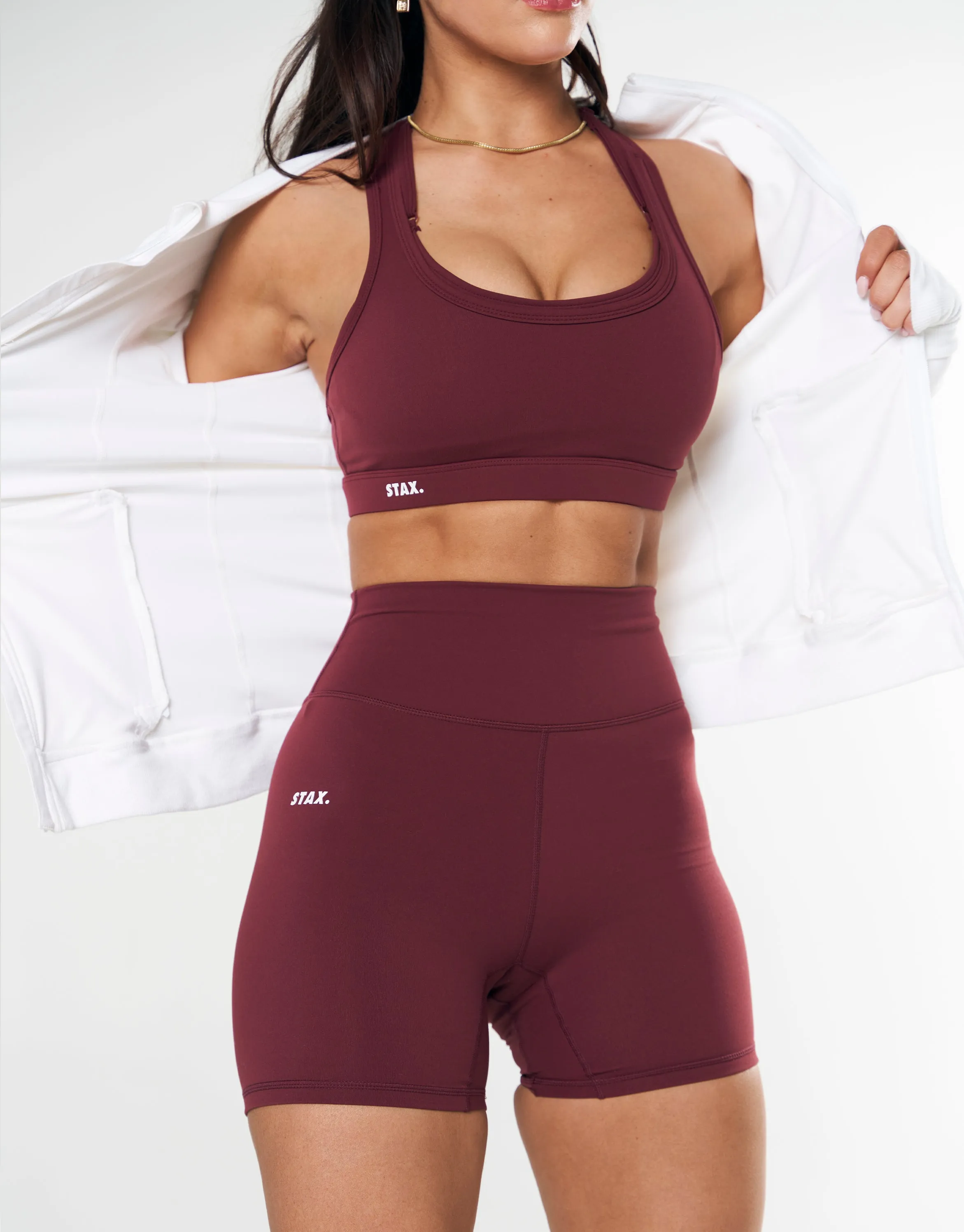 Midi Bike Shorts NANDEX ™ Maple - Burgundy