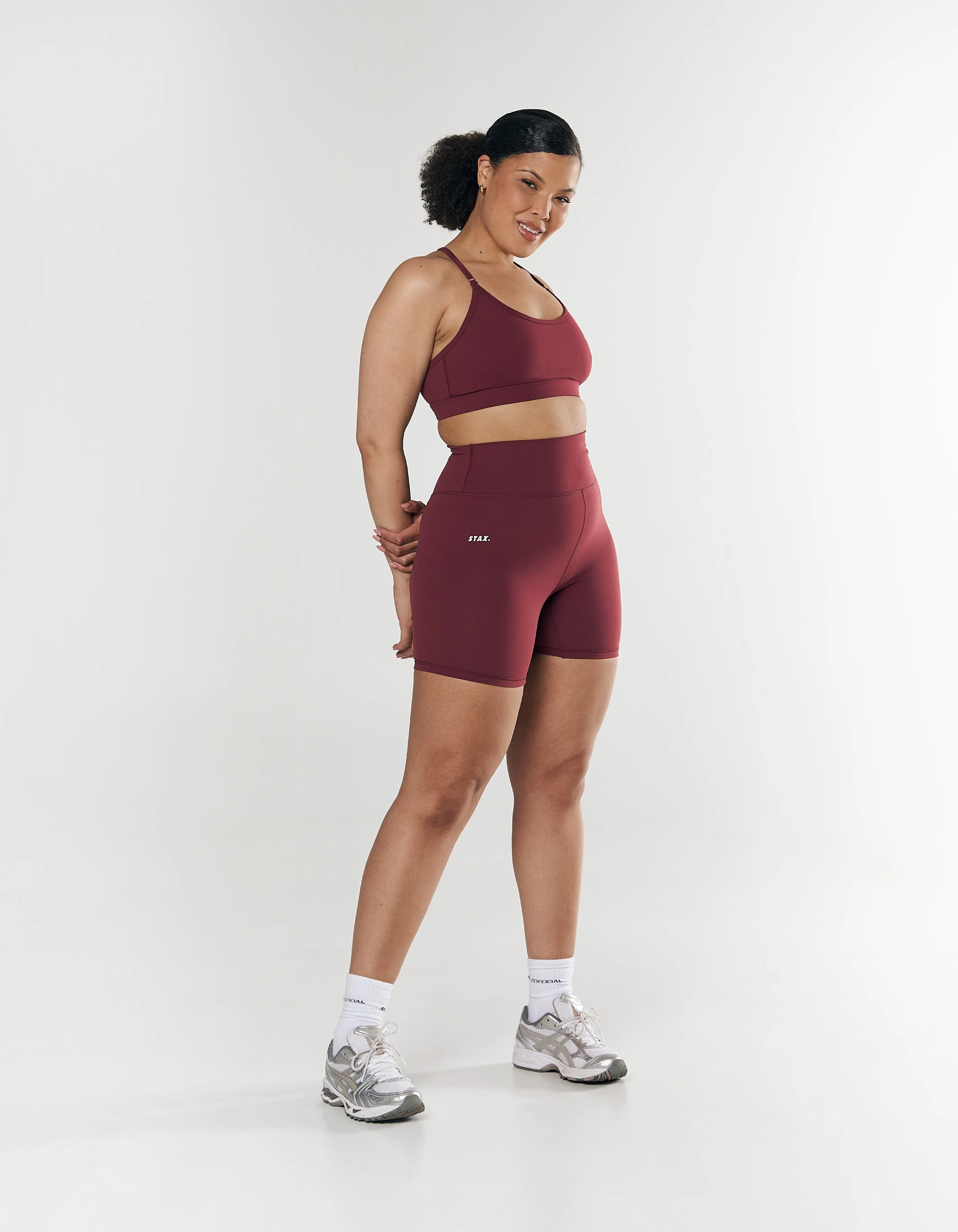 Midi Bike Shorts NANDEX ™ Maple - Burgundy