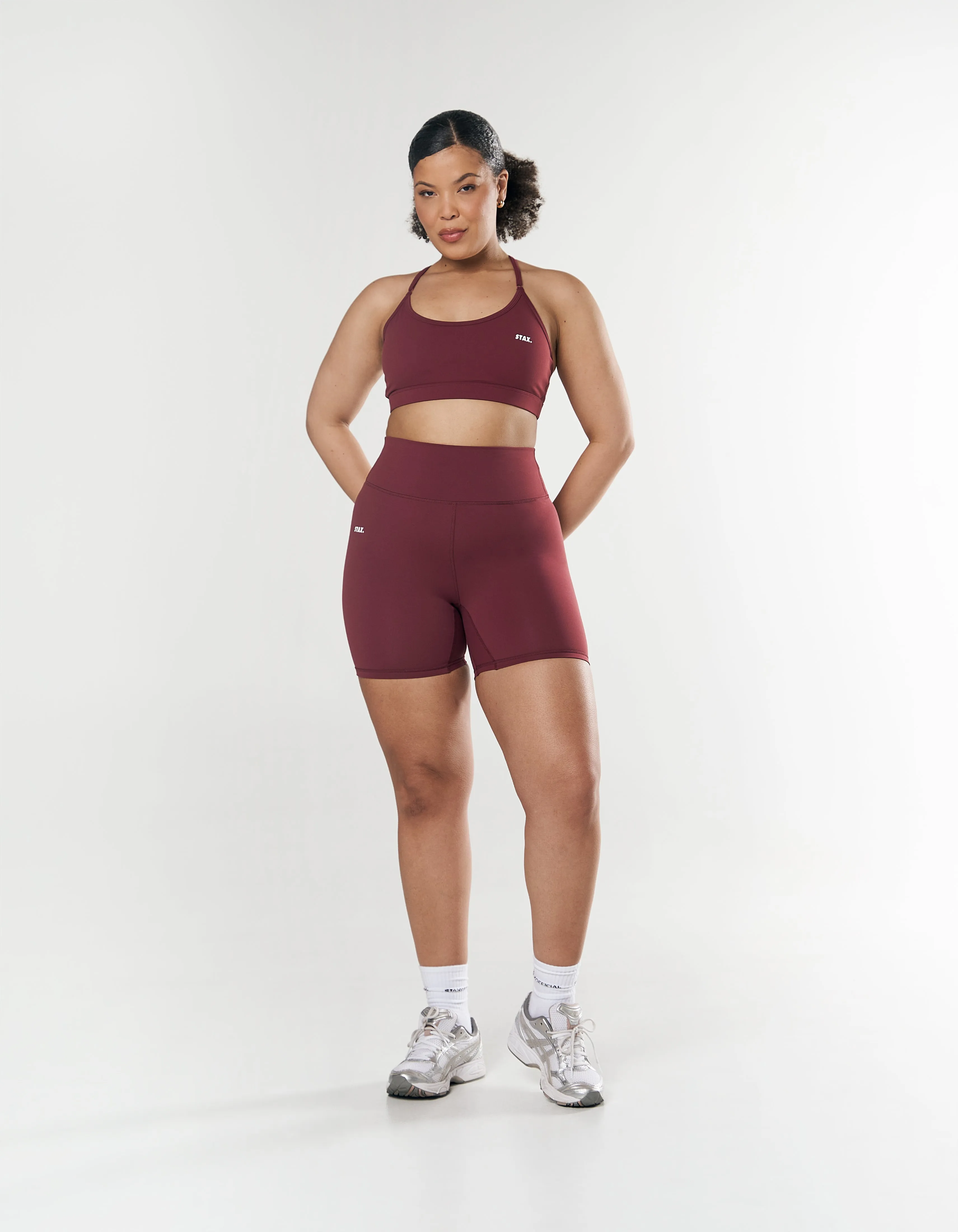 Midi Bike Shorts NANDEX ™ Maple - Burgundy
