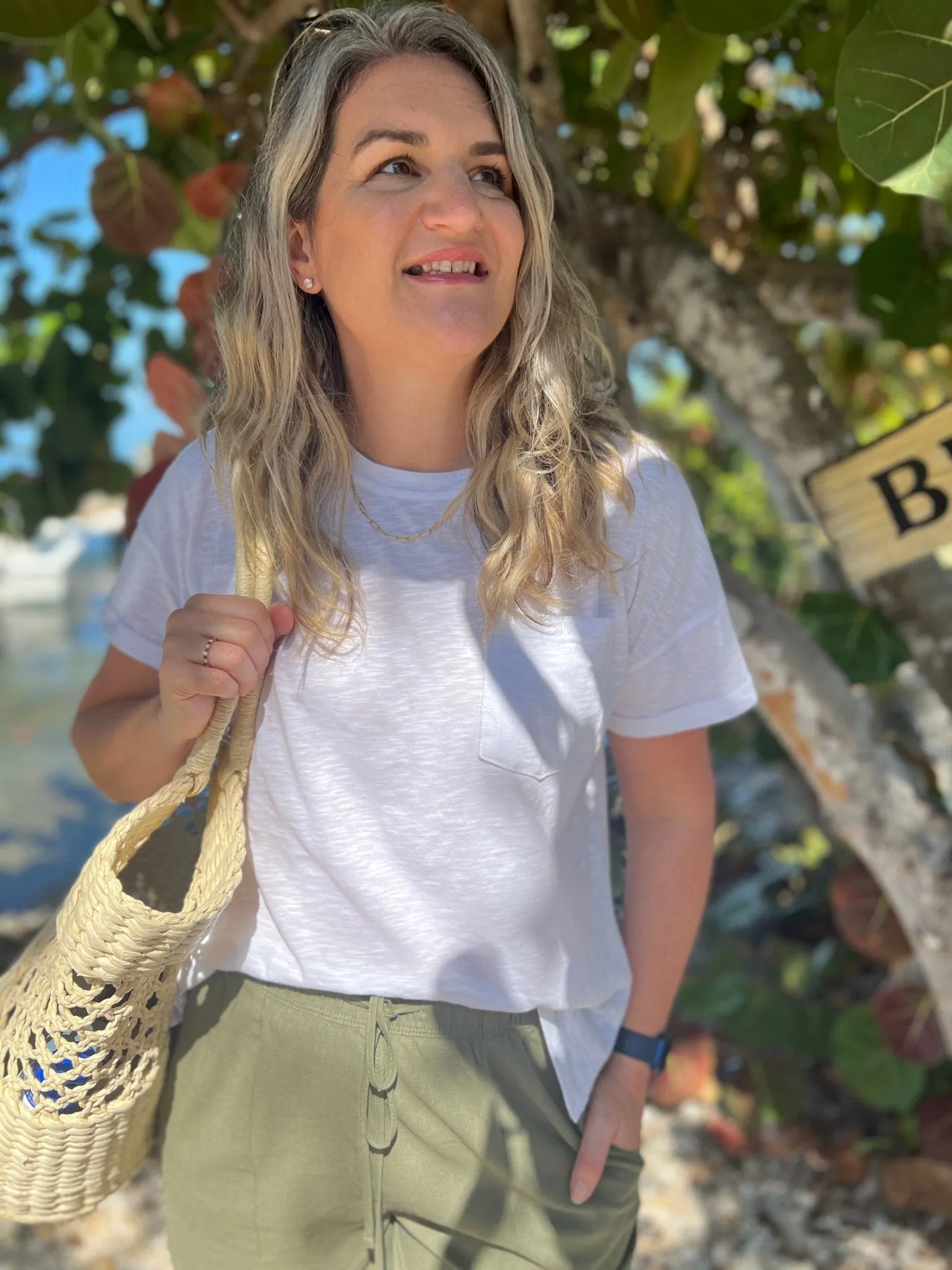 Mile Marker 39 Oversized Cotton Pocket Tee