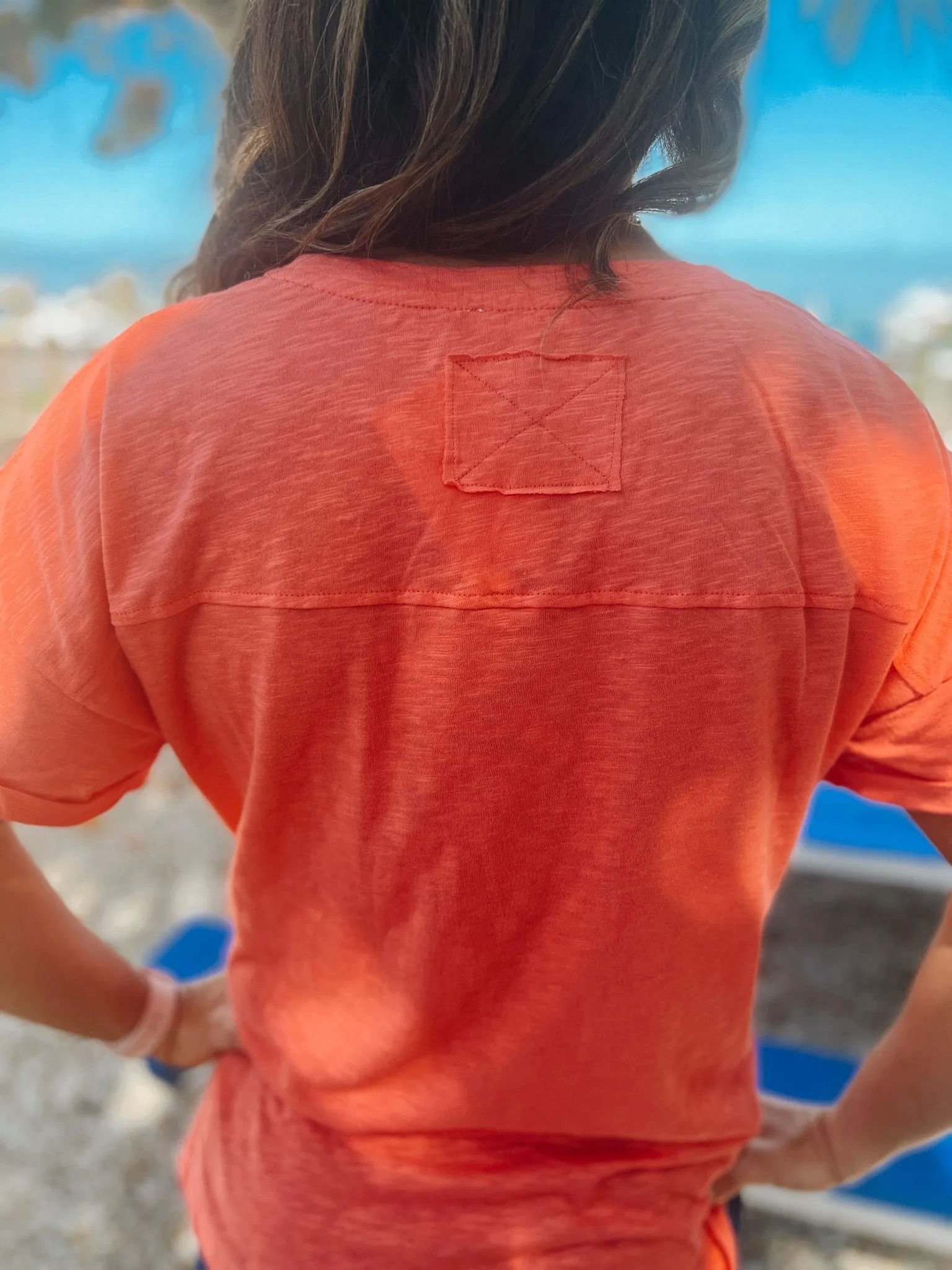 Mile Marker 39 Oversized Cotton Pocket Tee