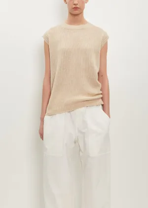 Mine Sleeveless Wool-Cashmere Sweater — Sahara