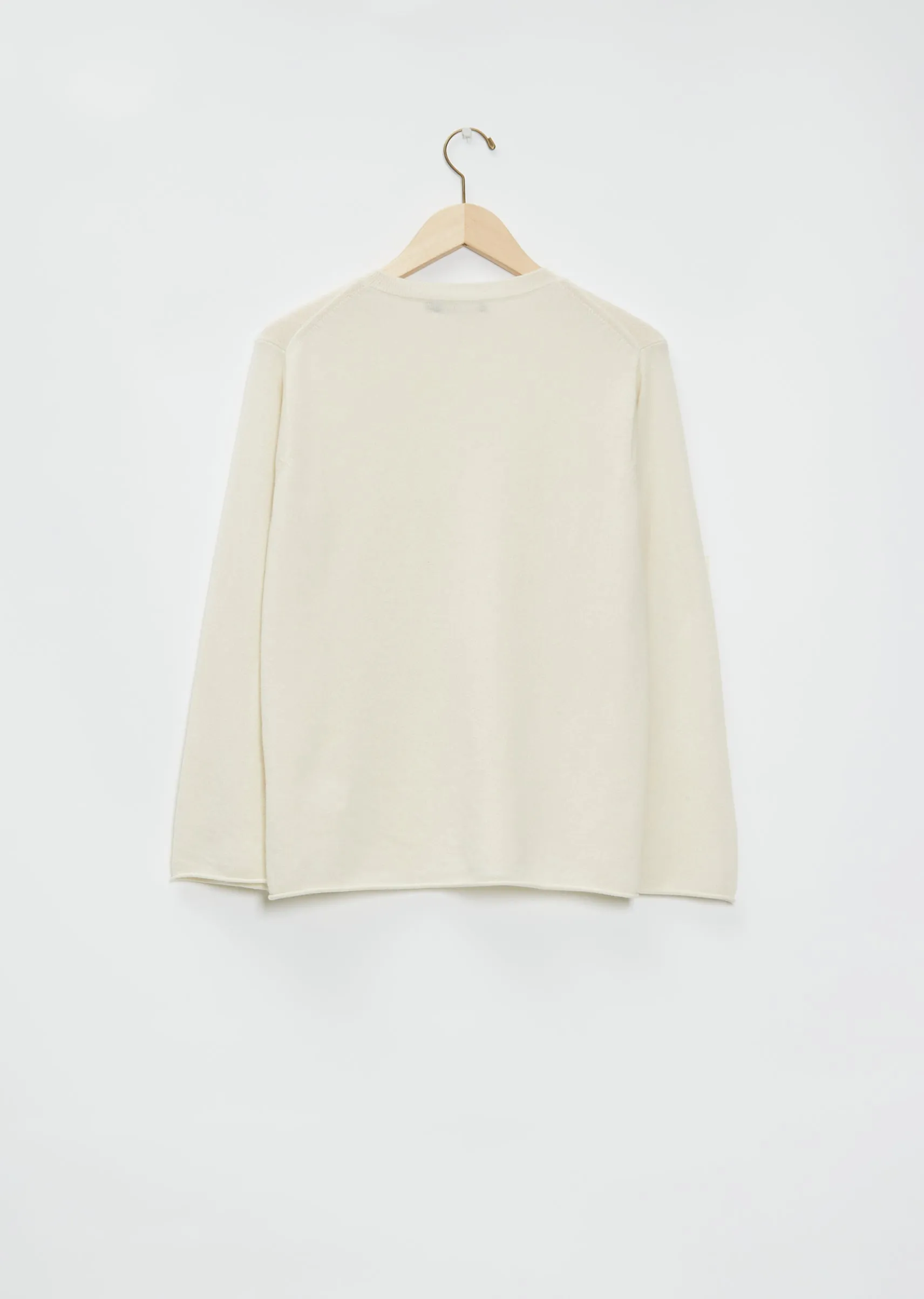Minute Long Sleeve Cashmere Shirt — Snow