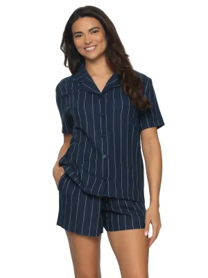 Mirielle Collar Pajama Short Set