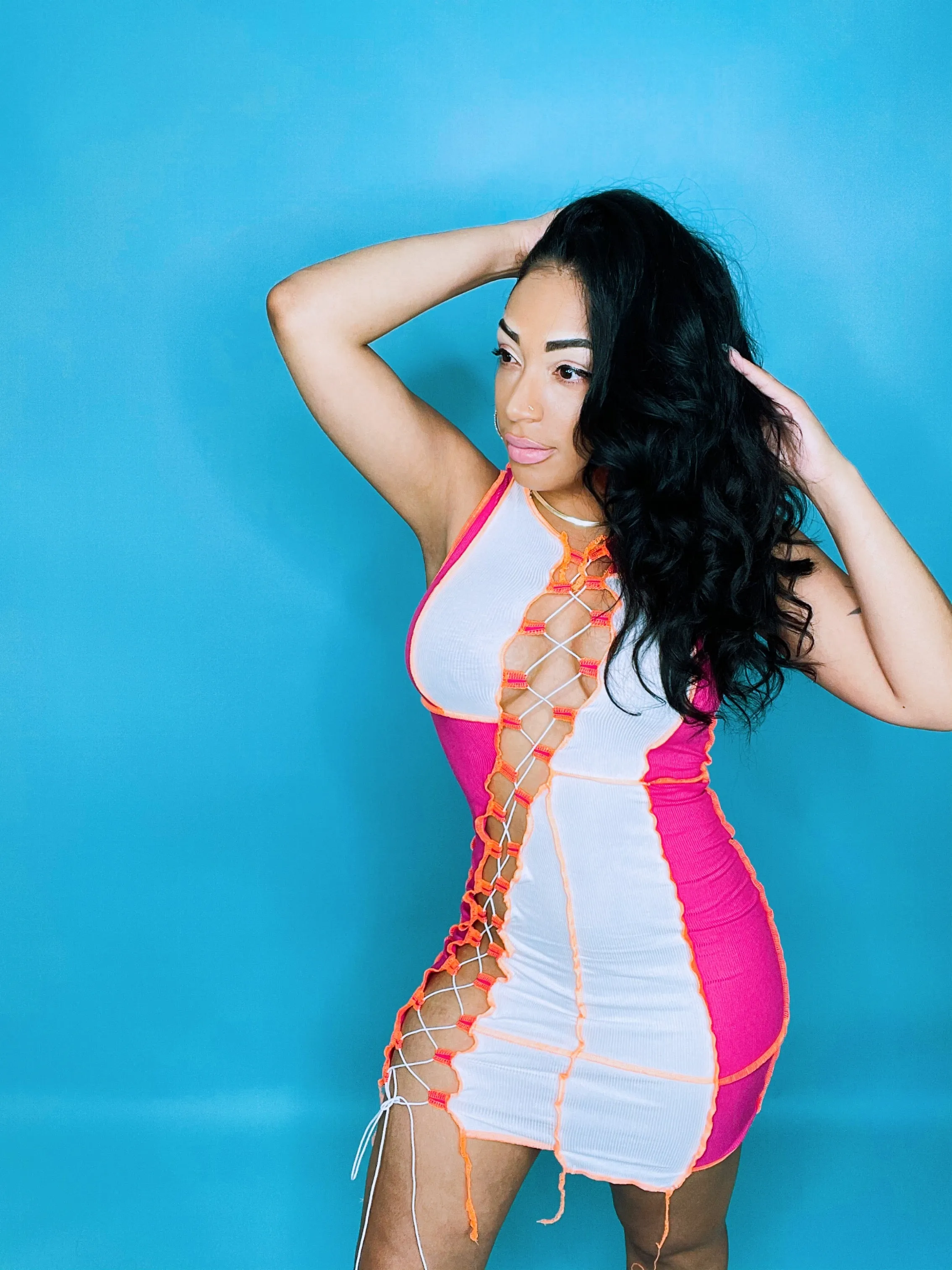 Mixed Emotions Mini Dress - Multi Color