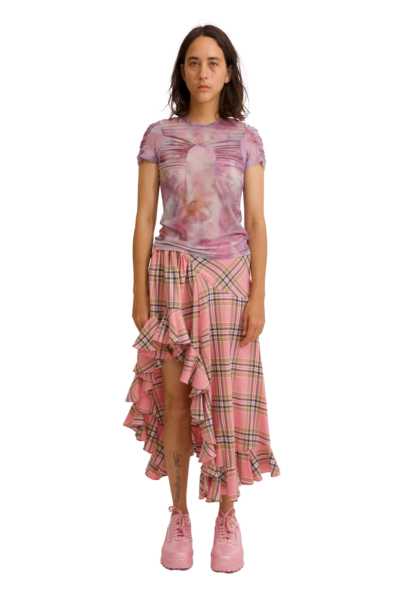 MOLTEN FLOWERS ARC S/S TOP