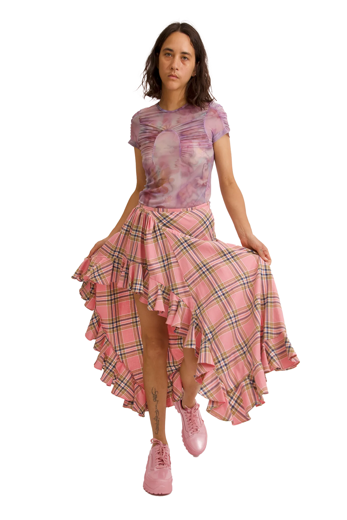 MOLTEN FLOWERS ARC S/S TOP