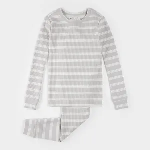 Multi-Striped Lunar Rock Modal Rib PJ Set