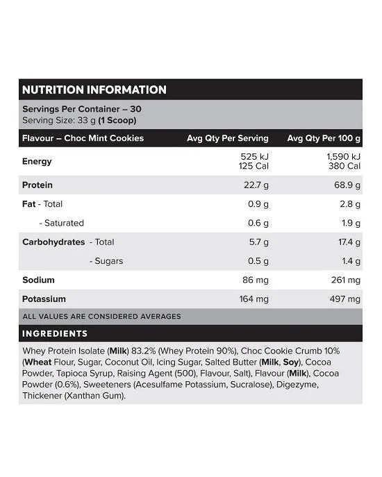 MUSCLE NATION 100% WHEY ISOLATE
