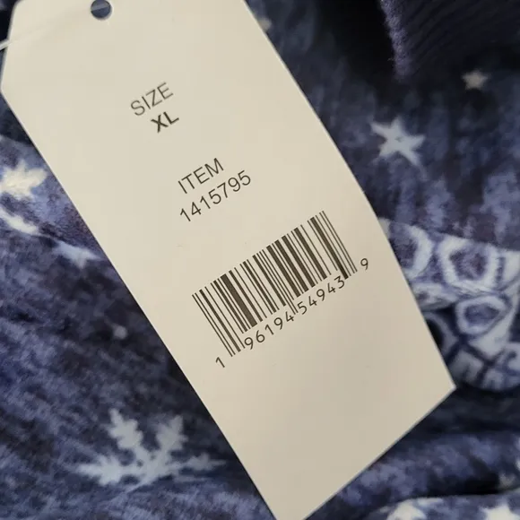 Nautica Pajama Sleepwear Set Loungewear Snowflake Print