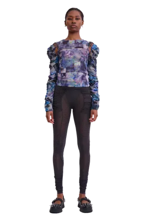 NAVY GARDEN BLUR CARDIO DELILAH TOP