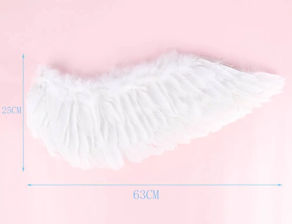 New Angel Feather Wings Decoration White & Black Lace Sexy Bodysuit