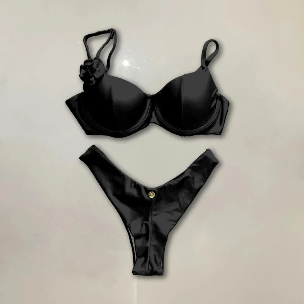 New bright color vacation two piece swimwear