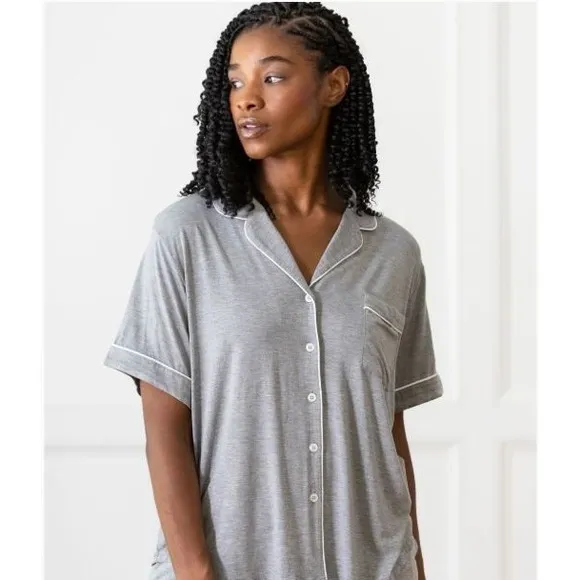 New Cozy Earth Pajama Set Womens XXL Short Sleeve Top Shorts Comfy Bamboo 2XL