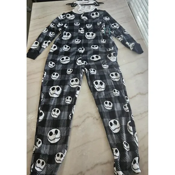 New DISNEY Women Nightmare Before Christmas Sleepwear with Hood, Jack NWT