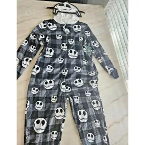 New DISNEY Women Nightmare Before Christmas Sleepwear with Hood, Jack NWT