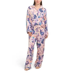 NEW Papinelle Willow Cosy Full Length Pink PJ Set Size Medium Super Soft Pajamas