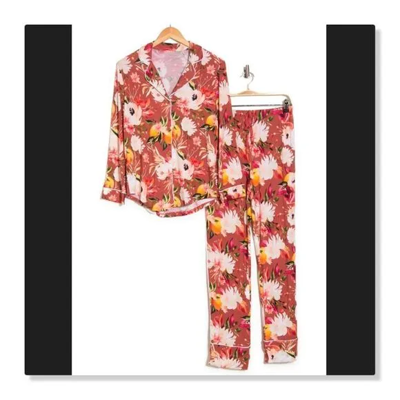 NEW! Posh Peanut: Floral Long Sleeve Relaxed Pajamas