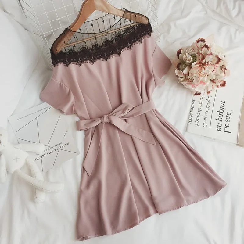 New Sexy Hot Dress Slim Dresses Women Elegant Vestidos Party Women Summer Dress Lace Mesh Casual Large Size Dresses