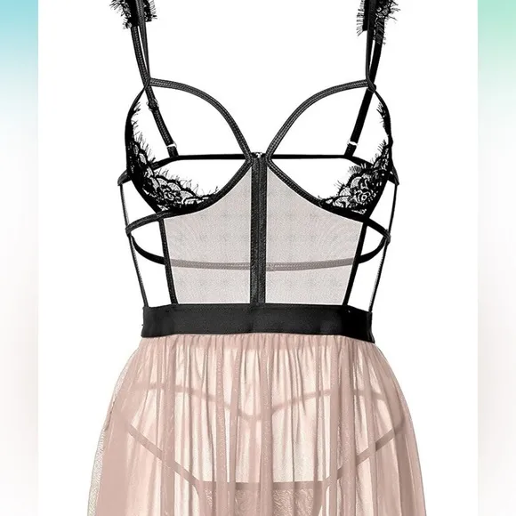 New! Sexy Lace Lingerie Dress