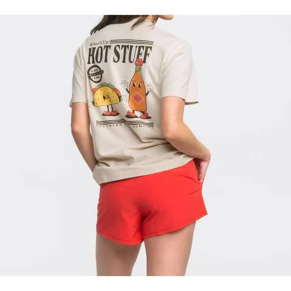 NEW SOUTHERN SHIRT COMPANY lined hybrid shorts in rio red