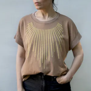 NEW! Sun Salutation Sun Rays Rolled Cuff Muscle Tee by Blackbird Supply Co.