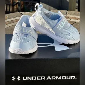 NEW Under Armour Unisex Toddler Kids Lite Blue Casual Sneaker - Size 6K Youth