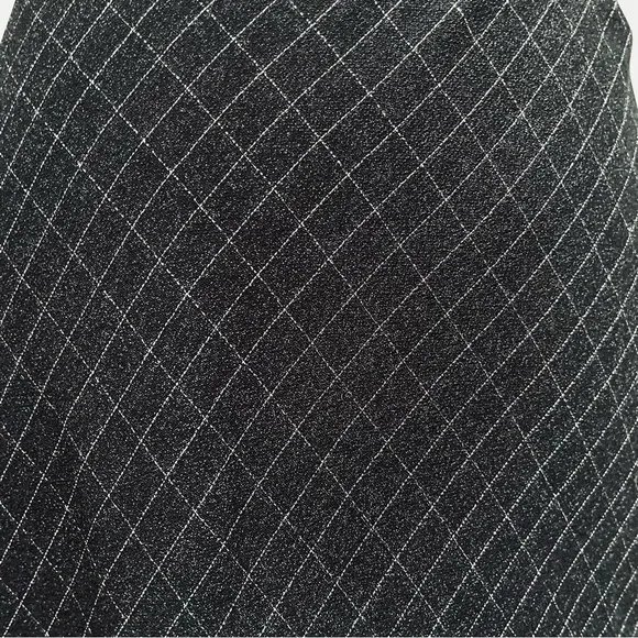 NEW Willi Smith Vintage 90s Windowpane Plaid Two Tone Longline Maxi Skirt 8 NWOT