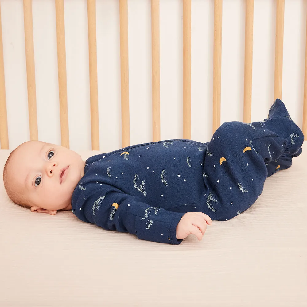 Night Sky Print on Midnight Blue Sleeper