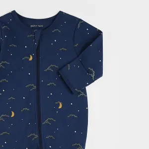 Night Sky Print on Midnight Blue Sleeper