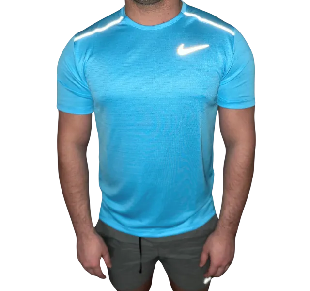 Nike 1.0 Miler and Challenger Shorts Set - Baltic Blue