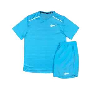 Nike 1.0 Miler and Challenger Shorts Set - Baltic Blue