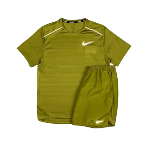 Nike 1.0 Miler and Challenger Shorts Set - Pacific Moss