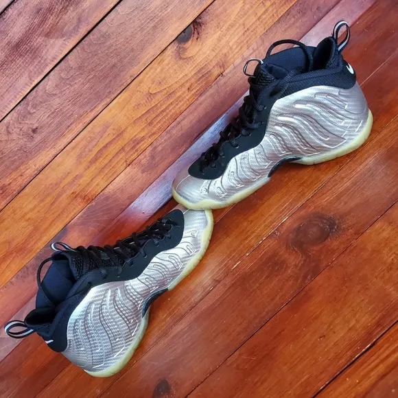 Nike Little Posite Pro GS Shoes 5.5Y Women 7 'Silver Surfer' 644792-007