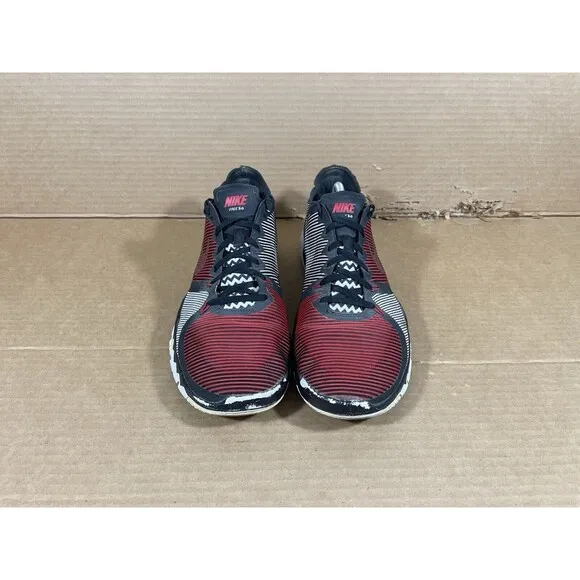Nike Mens Athletic Running Shoes Free 3.0 Size 12 Sneaker Black Red Gray