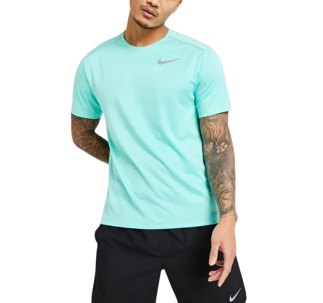 Nike Miler T-Shirt - Windrunner - Flex Stride Shorts Outfit - Hyper Turquoise/Black/Black