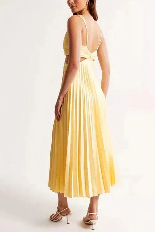 Nina® | Pleated Dress With A Neckline