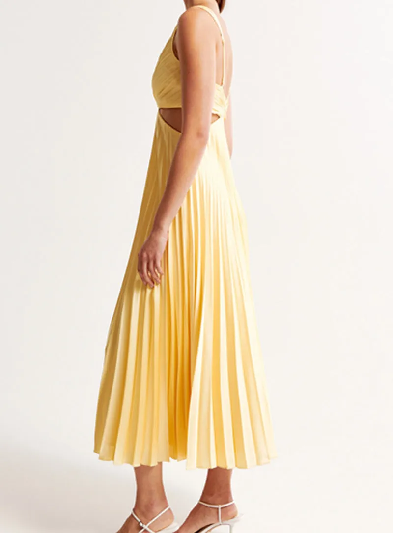 Nina® | Pleated Dress With A Neckline
