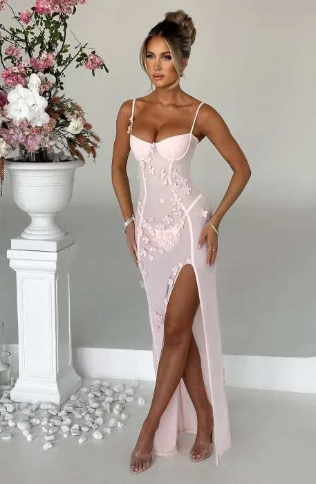 NOEMI MAXI DRESS - BLUSH