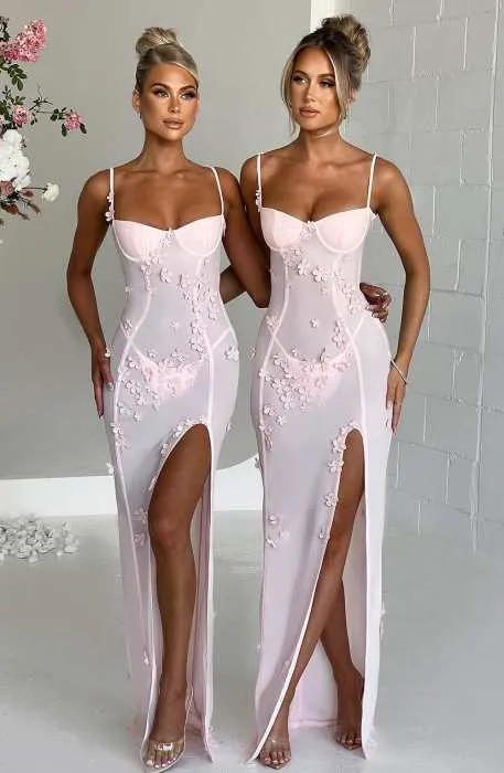 NOEMI MAXI DRESS - BLUSH