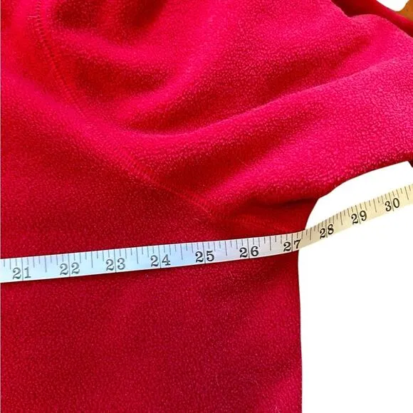 Nordstorm Robe Women XL Cozy Intimate Sleepwear Maxi Collared Button Up Red