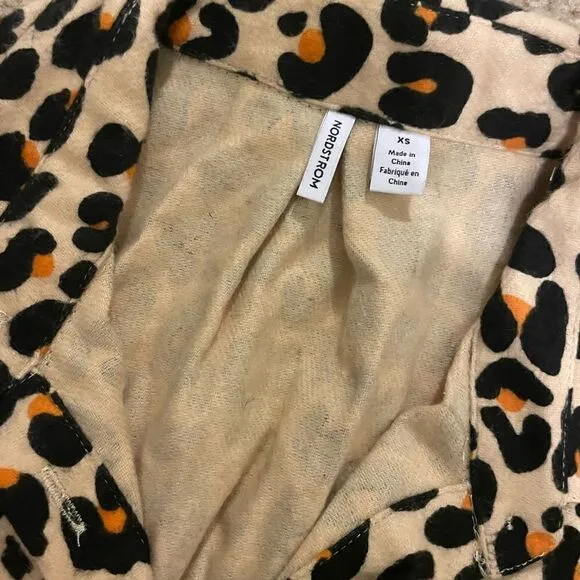 Nordstrom Flannel Patchwork Pajamas Size XS