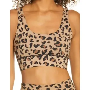 NWOT IVL Collective Into The Wild Power Sports Bra Leopard Print Size 6 Cheetah
